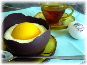 Десерт „Шоколадные яйца“ - рецепт
